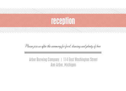 Reception Card - Lock & Key