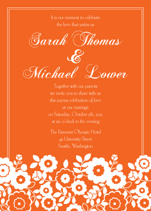 Wedding Invitation - Corsage