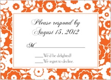 Response Card - corsage Response Card - corsage