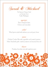 Menu - corsage