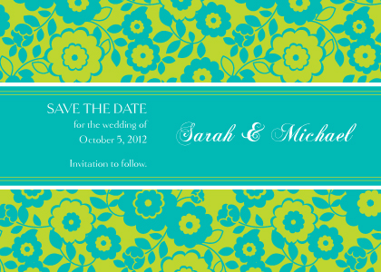 Save the Date Card - Corsage
