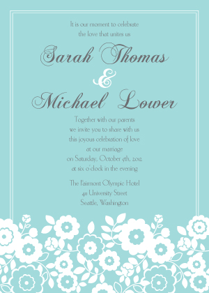 Wedding Invitation - Corsage