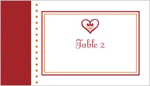 Place Card - hearts Place Card - hearts