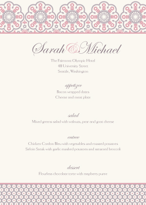 Menu - Cherry Cordial