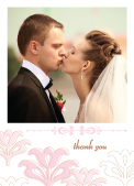 Wedding Thank You Card with photo