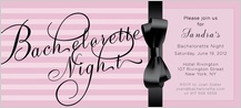 Bachelorette Party Invitation - pretty ribbon Bachelorette Party Invitation - pretty ribbon