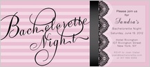 Bachelorette Party Invitation - pretty lace Bachelorette Party Invitation - pretty lace