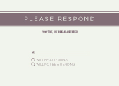 Response Card