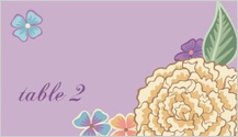 Place Card - blooming gold
