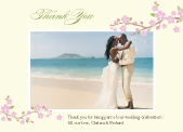 Wedding Thank You Card with photo
