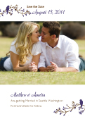 Save the Date Card with photo