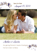 Save the Date Card with photo