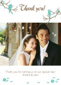 Wedding Thank You Card with photo