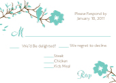 Response Card with menu options