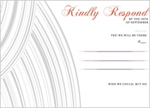 Response Card - elegant swoops Response Card - elegant swoops
