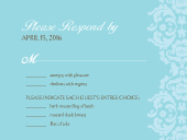 Response Card with menu options