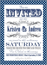 Wedding Invitation - ditsy polka dots Wedding Invitation - ditsy polka dots