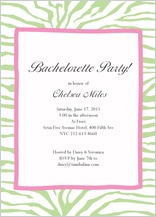 Bachelorette Party Invitation - bachelorette zebra invitation Bachelorette Party Invitation - bachelorette zebra invitation
