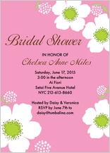 Wedding Shower Invitation - bridal shower poppies