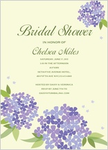 Wedding Shower Invitation - bridal shower hydrangea