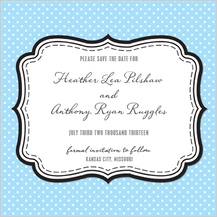 Save the Date Card - polka Save the Date Card - polka