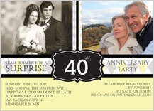 Anniversary Party Invitation - argyle anniversary Anniversary Party Invitation - argyle anniversary