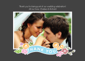 Wedding Thank You Card with photo