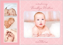 Birth Announcement with photo - graceful