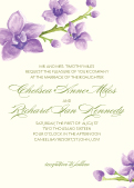 Wedding Invitation - Elegant Orchids