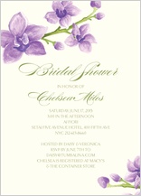 Wedding Shower Invitation - elegant orchids