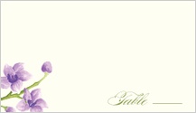 Place Card - elegant orchids
