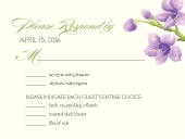 Response Card with menu options