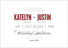 Wedding Invitation - the grand affair