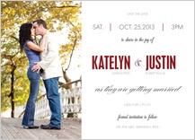 Save the Date Card with photo - the grand affair Save the Date Card with photo - the grand affair