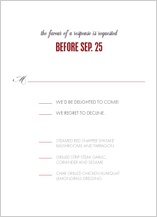 Response Card - the grand affair