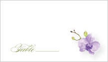 Place Card - watercolor orchids Place Card - watercolor orchids