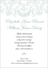 Wedding Invitation - antique lace