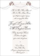Wedding Invitation - wedding pearls