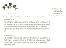 Direction - wedding greenery