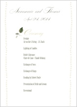 Program - wedding greenery Program - wedding greenery