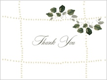 Wedding Thank You Card - wedding greenery