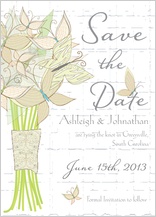 Save the Date Card - butterfly wedding bouquet Save the Date Card - butterfly wedding bouquet