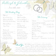 Program - butterfly wedding bouquet Program - butterfly wedding bouquet