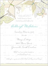 Wedding Shower Invitation - butterfly wedding bouquet