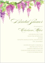Wedding Shower Invitation - wisteria collection