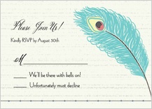 Response Card - peacock butterfly flower garden