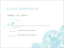 Response Card - lace
