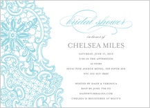 Wedding Shower Invitation - lace