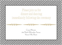 Reception Card - tuxedo