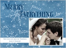 Holiday Cards - blue snowflakes